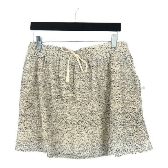 Lou & Grey Womens Size Small Lace Overlay Drawstring Mini Skirt - Picture 1 of 3